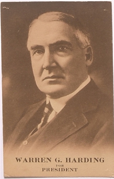 Harding for President Postcard