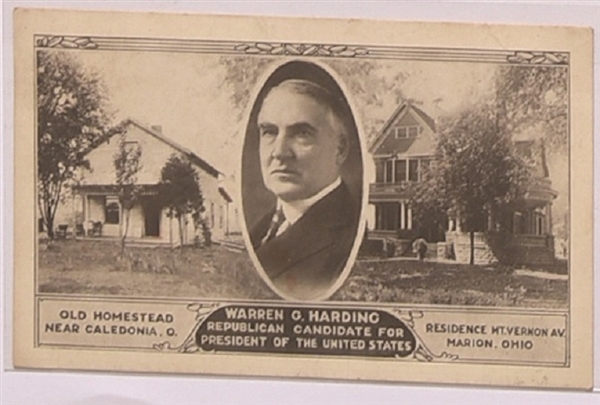 Harding Homes in Ohio Postcard