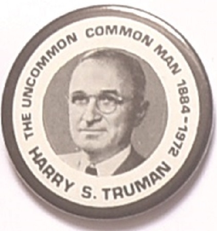 Truman 1972 Memorial Pin