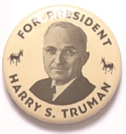 Truman Pair of Donkeys President Pin