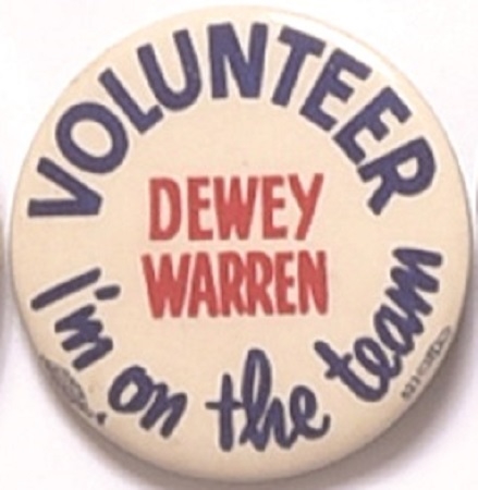 Dewey, Warren Volunteer Im on the Team