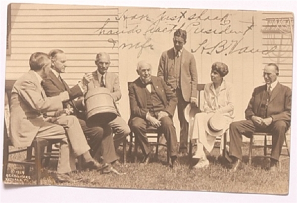 Coolidge and Friends (Edison, Ford) Postcard