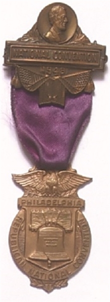 Dewey 1948 National Convention Badge