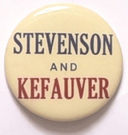Stevenson and Kefauver Scarce Celluloid