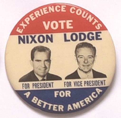 Nixon, Lodge for a Better America Rare Version