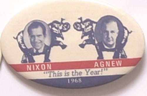Nixon, Agnew Oval Elephants Jugate