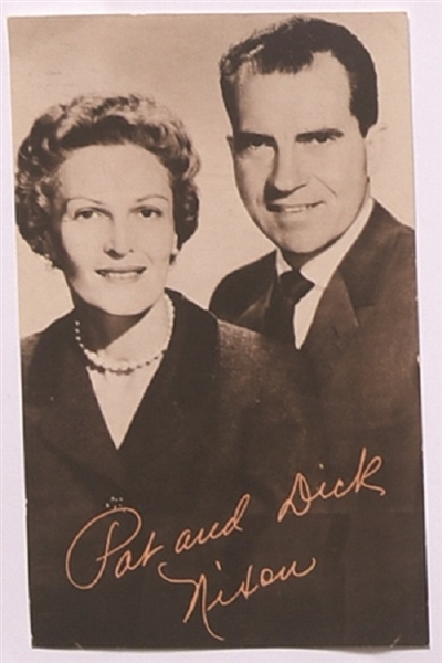 Pat and Dick Nixon Postcard