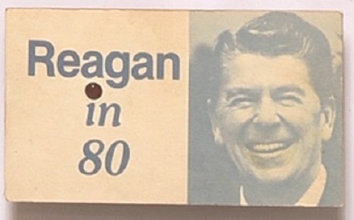 Reagan in 80 Blinker Pin