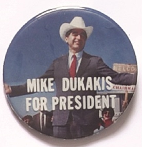 Dukakis for President Cowboy Hat