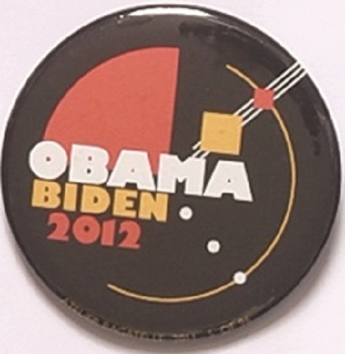 Obama, Biden 2012 Art Pin