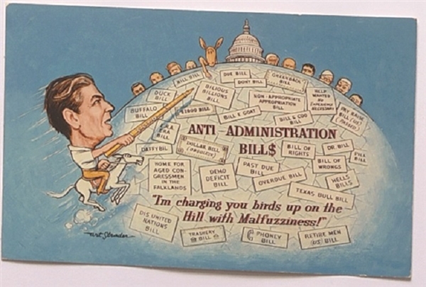 Reagan Malfuzziness Capitol Hill Postcard