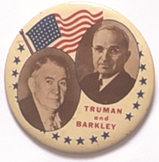 Truman, Barkley Rare Flag Jugate
