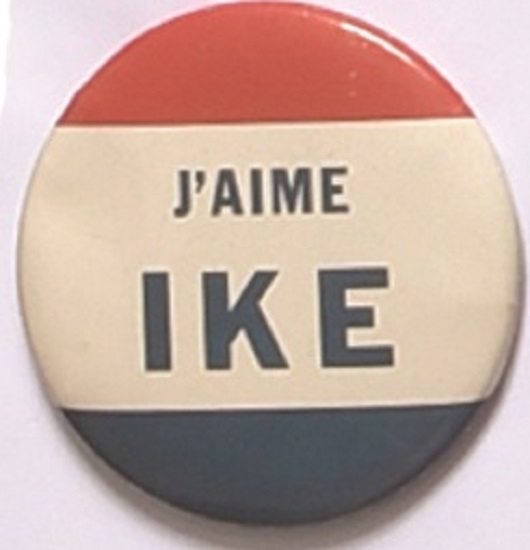 JAime Ike Eisenhower French Language Pin