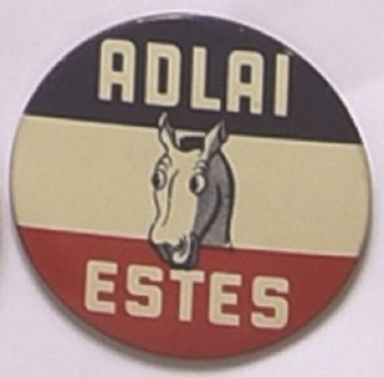 Adlai and Estes Democratic Donkey