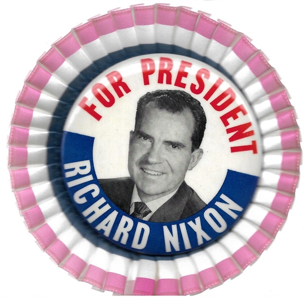 Nixon for President Pin and Rosette