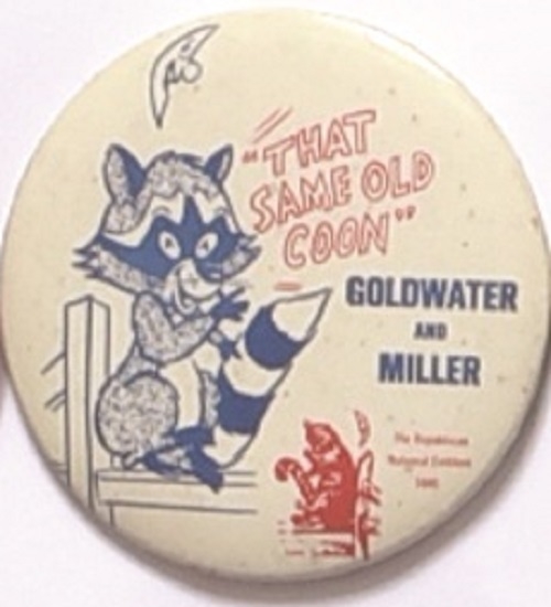Goldwater Raccoon Pin
