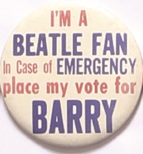 Beatle Fan Place My Vote for Goldwater