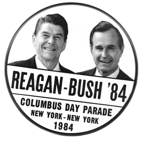 Reagan, Bush Columbus Day Parade, New York