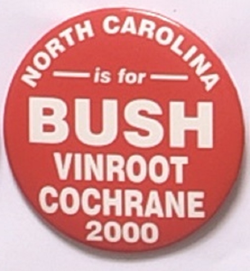 Bush, Vinroot, Cochrane North Carolina Coattail