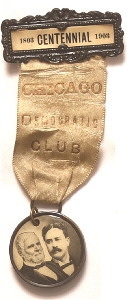 Chicago Democratic Club Centennial, Carter Harrison Badge