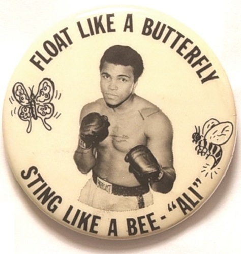 Ali Float Like a Butterfly Sting Like a Bee