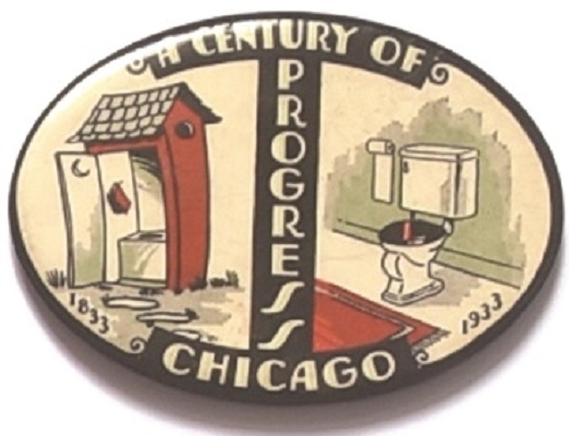Century of Progress Chicago Outhouse Mirror