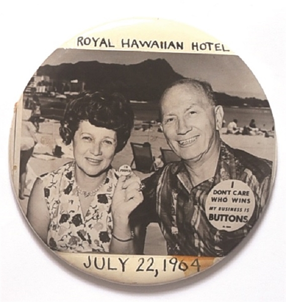 Manny Ress 1964 Hawaiian Button