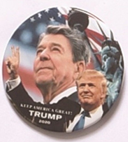 Trump, Reagan 2020 Campaign Pin