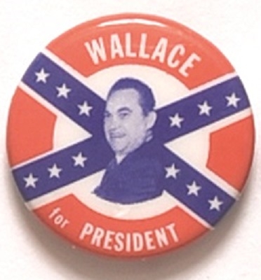Wallace Confederate Flag Celluloid