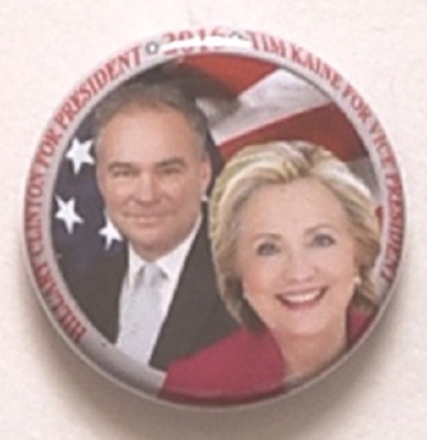 Clinton and Kaine Smaller Size Jugate