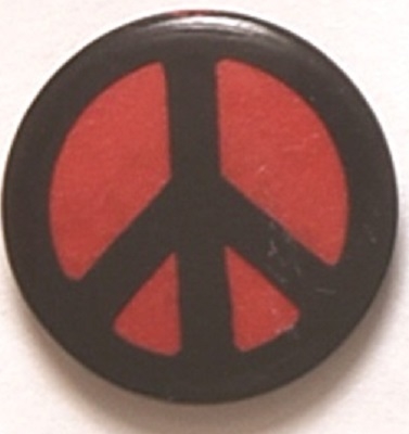 Vietnam Red and Black Peace Sign