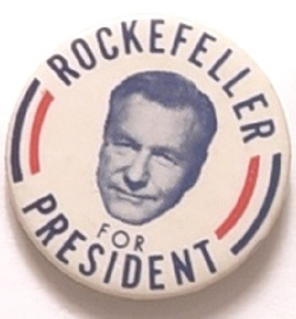 Rockefeller for President 1 1/4 Inch Pin
