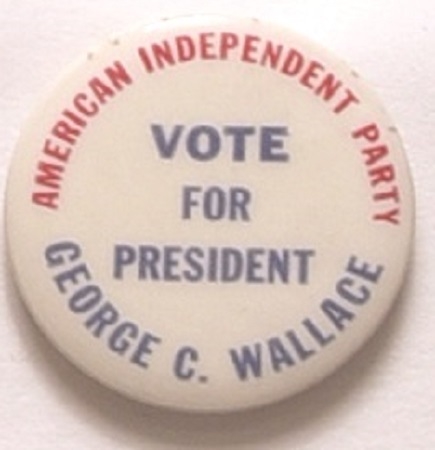 George Wallace American Independent Party