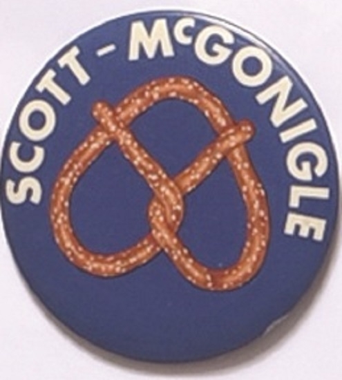 Scott, McGonigle Pennsylvania Pretzel Pin