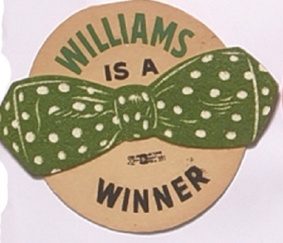 Soapy Williams is a Winner Cardboard Bow Tie Pin