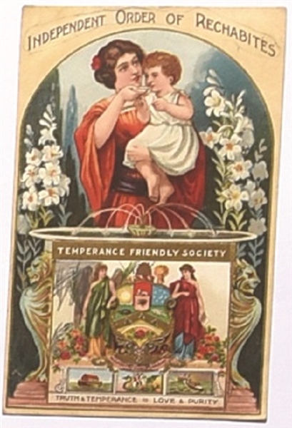 Rechabites Temperance Postcard
