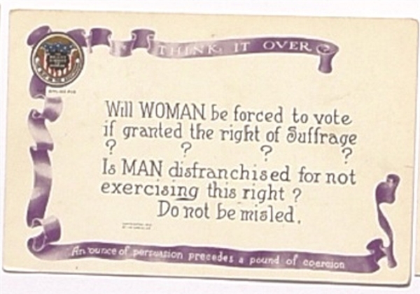Suffrage Do Not Be Misled Postcard