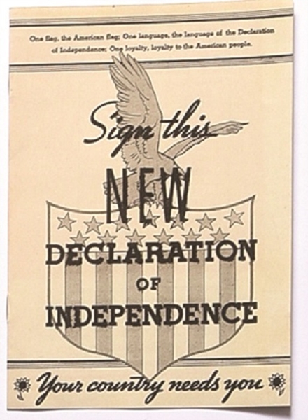 Landon New Declaration of Independence