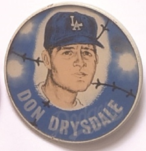 Don Drysdale Dodgers Flasher Pin