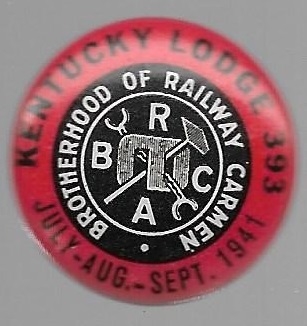 Brotherhood of Railway Carmen 1941 Labor Pin