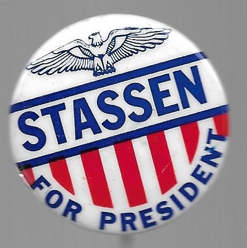 Stassen for President 1968 Pin 