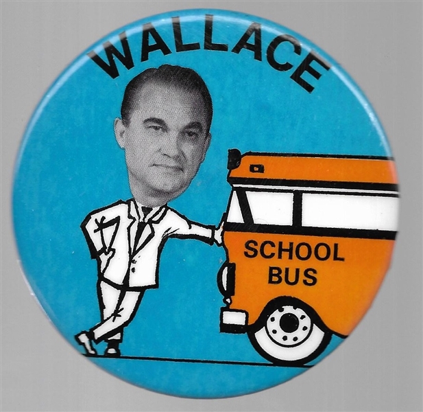 George Wallace Large School Bus Pin 