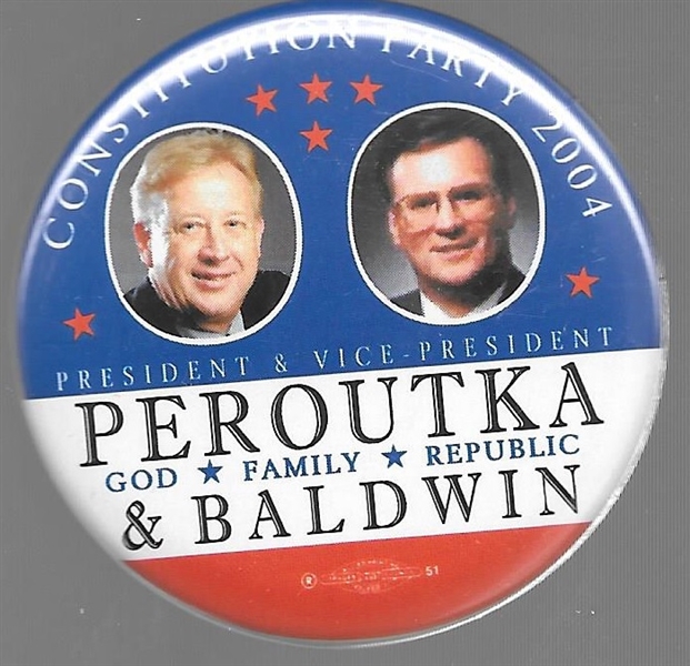 Peroutka, Baldwin Constitution Party 2004 