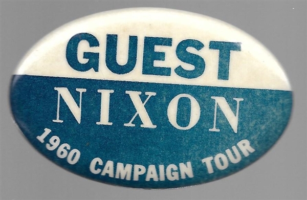 Nixon Guest 1960 Campaign Tour 