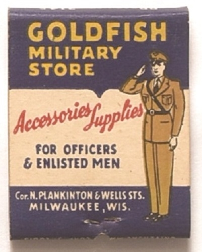 Goldfish Military Store WW II Matchbook
