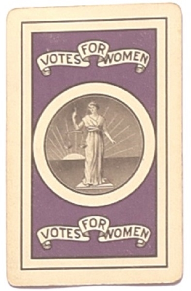 Votes for Women Playing Card Queen of Spades
