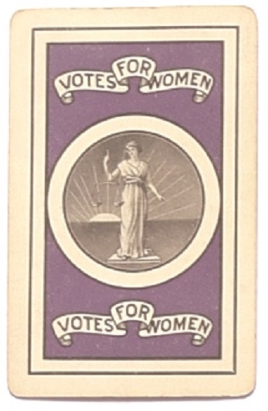 Votes for Women Playing Card King of Spades