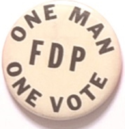 One Man, One Vote FDP Civil Rights Pin