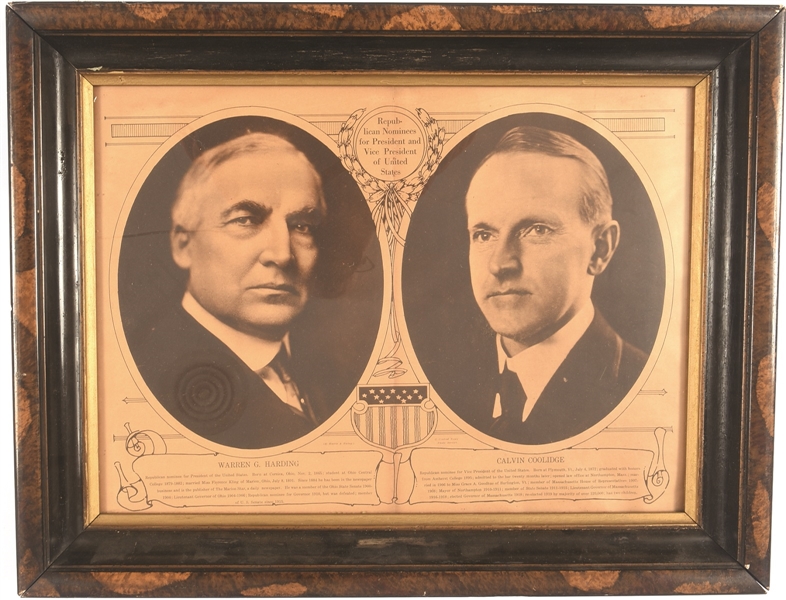 Harding-Coolidge 1920 Jugate Poster