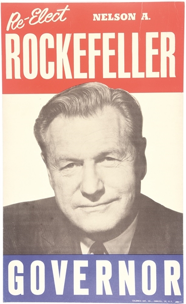 Re-Elect Nelson Rockefeller Governor